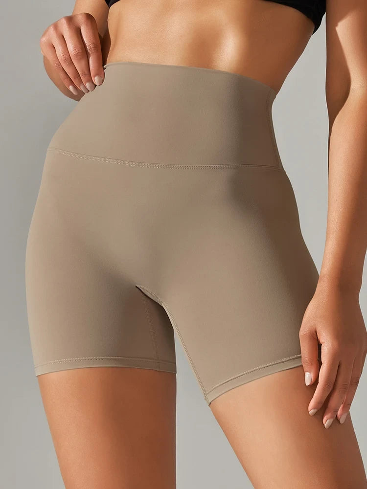 High-Waist Yoga Shorts