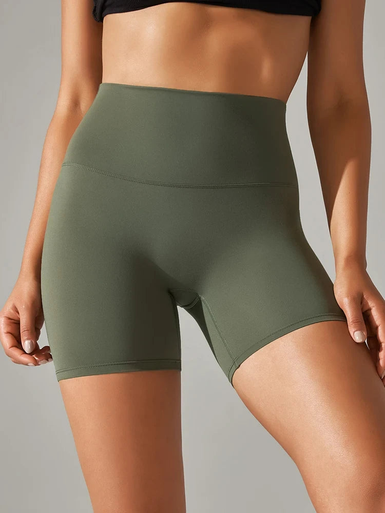 High-Waist Yoga Shorts