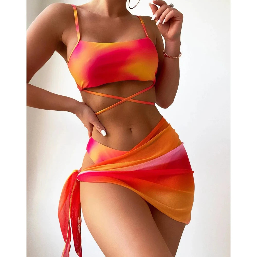 Tie Dye Bikini Swimsuit